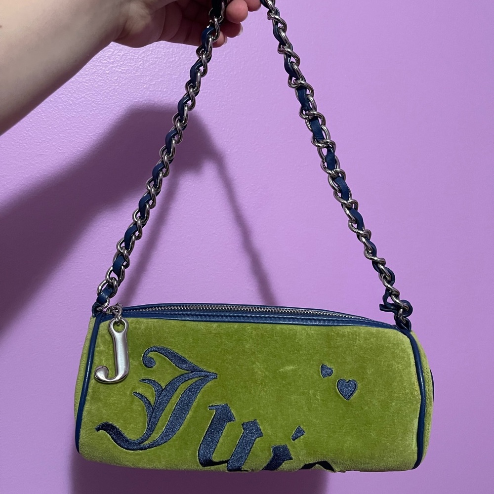 Vintage Y2K Juicy Couture Green Barrel Women's Bag